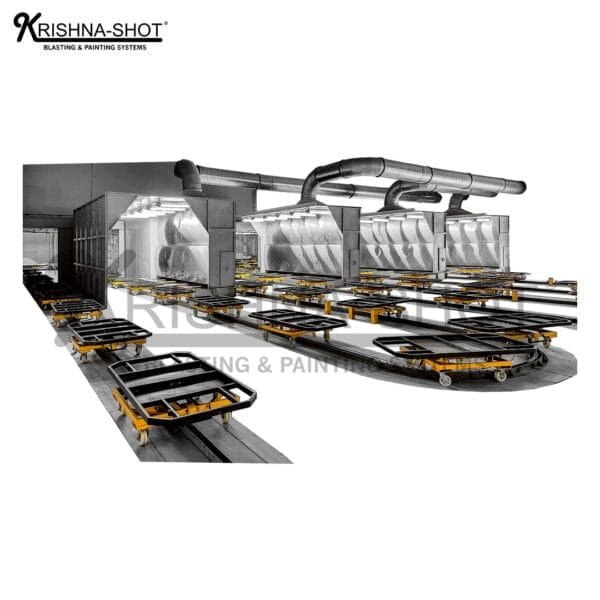 Cart Conveyor Water Curtain Booth Finishing line - Image 7