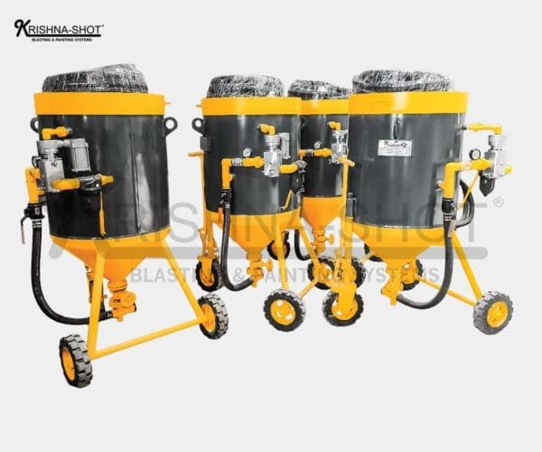 Portable Sand Blasting Machine for effective industrial surface cleaning and abrasive blasting.