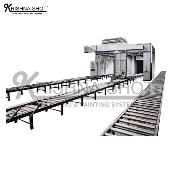 Roller Conveyor Water Curtain Booth Finishing line - Image 3