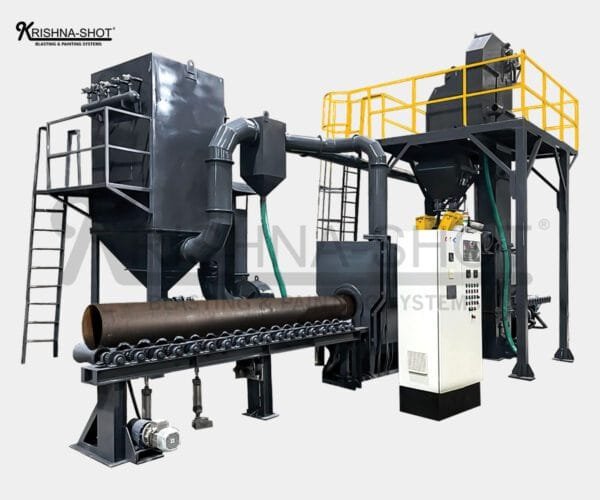 pipe shot blasting machines designed for efficient surface preparation. Explore durable and versatile pipe blasting equipment for industrial needs