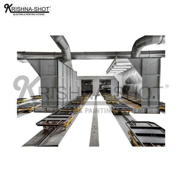 Cart Conveyor Water Curtain Booth Finishing line - Image 5