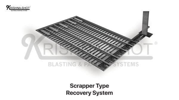 Scraper Type Blast Room Recovery System for efficient abrasive blasting and material recovery in industrial environments.