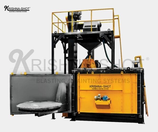 swing table shot blasting machine