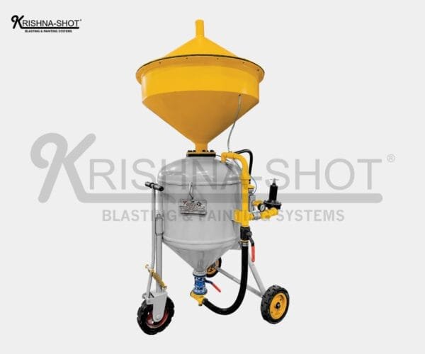 Portable Blaster and Portable Sandblaster Sand Blasting Machine for industrial surface cleaning.