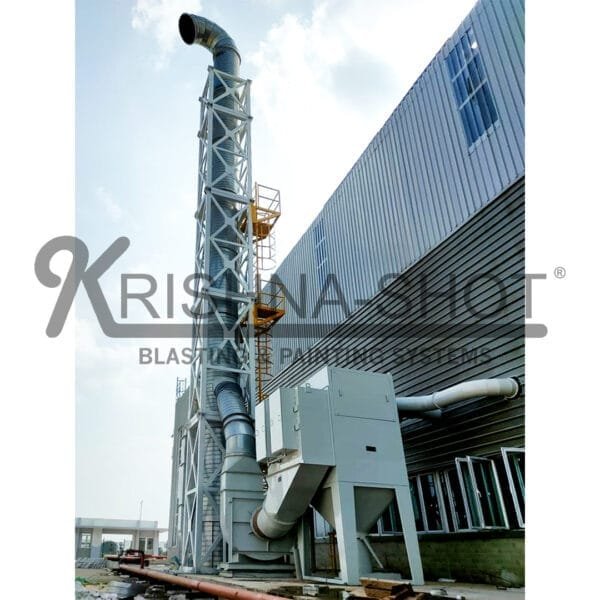 High-efficiency dust collector system for industrial use